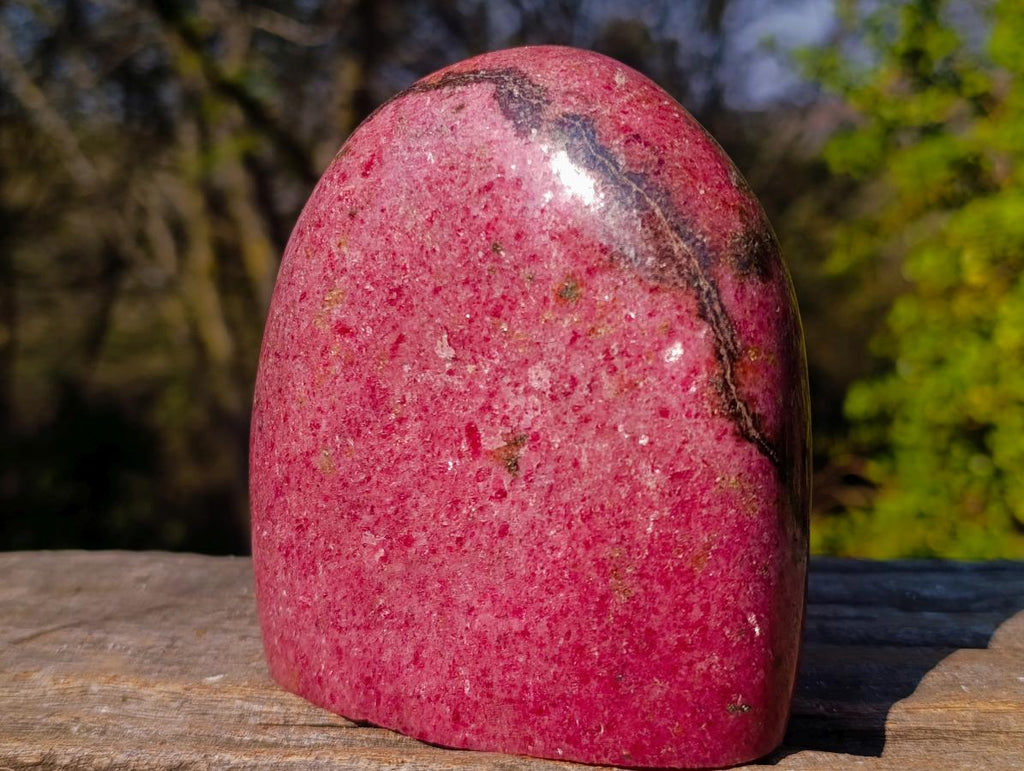 Polished Large Rhodonite Standing Display Piece x 1 From Rhusinga, Zimbabwe - Toprock Gemstones and Minerals 