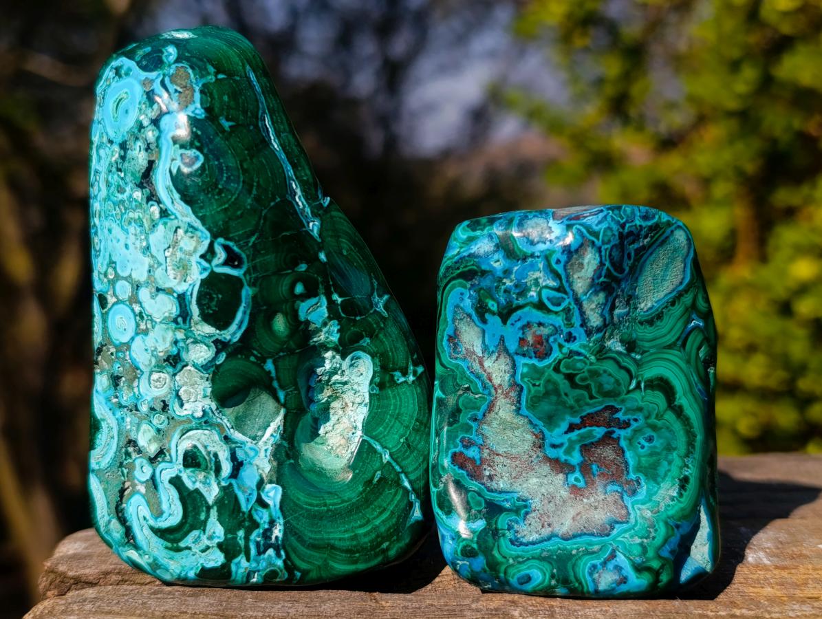Polished Malacolla Free Forms x 6 From Kulukuluku, Congo - Toprock Gemstones and Minerals 