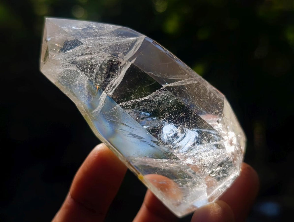 Polished Quartz Crystals with Inclusions x 12 From Madagascar - Toprock Gemstones and Minerals 