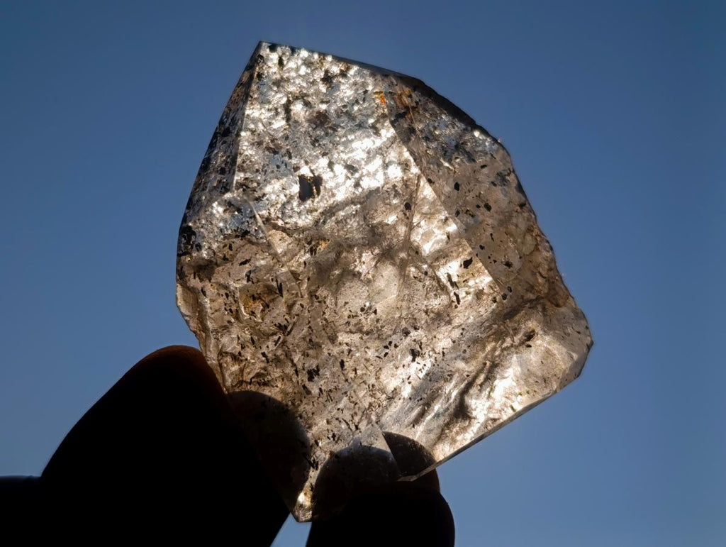 Polished Quartz Crystals with Inclusions x 12 From Madagascar - Toprock Gemstones and Minerals 
