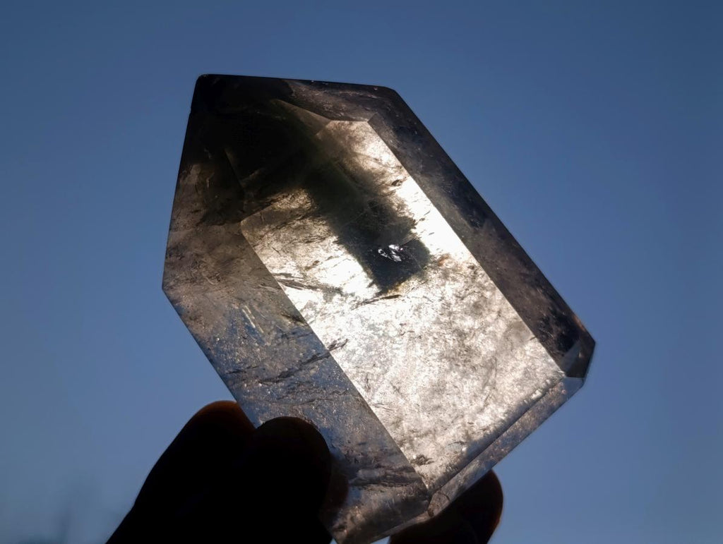 Polished Quartz Crystals with Inclusions x 12 From Madagascar - Toprock Gemstones and Minerals 