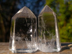 Polished Quartz Crystals with Inclusions x 12 From Madagascar - Toprock Gemstones and Minerals 