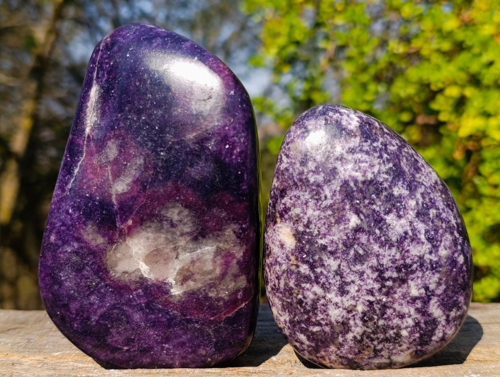 Polished Lepidolite Free Forms x 6 From Zimbabwe - Toprock Gemstones and Minerals 