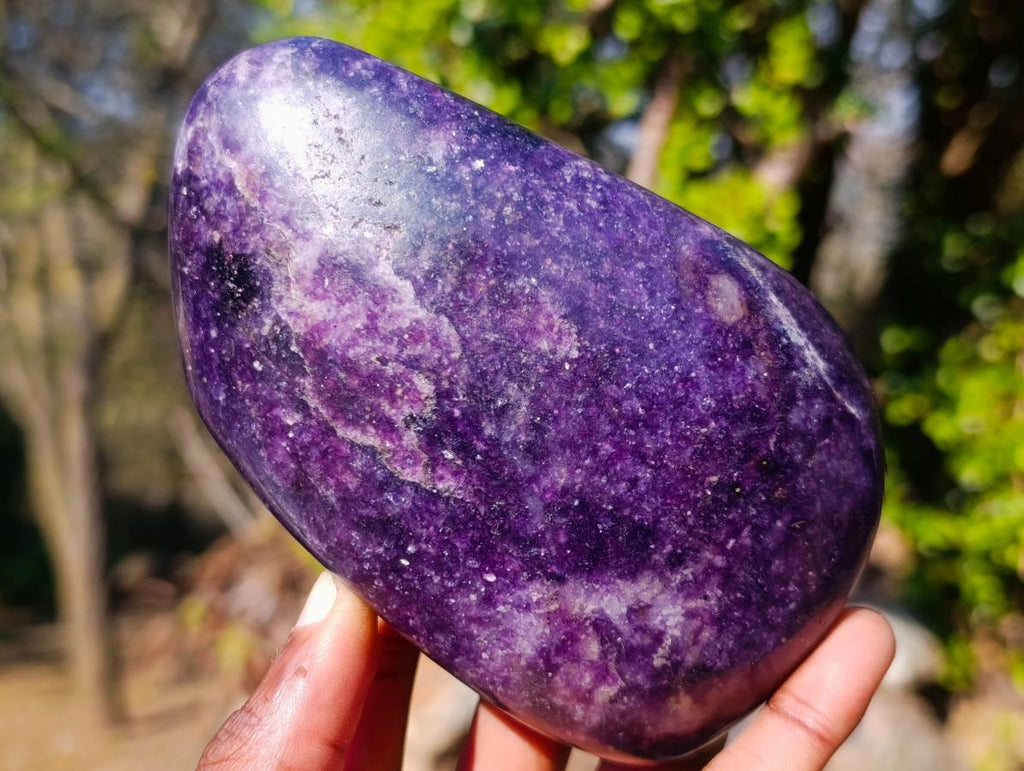 Polished Lepidolite Free Forms x 6 From Zimbabwe - Toprock Gemstones and Minerals 