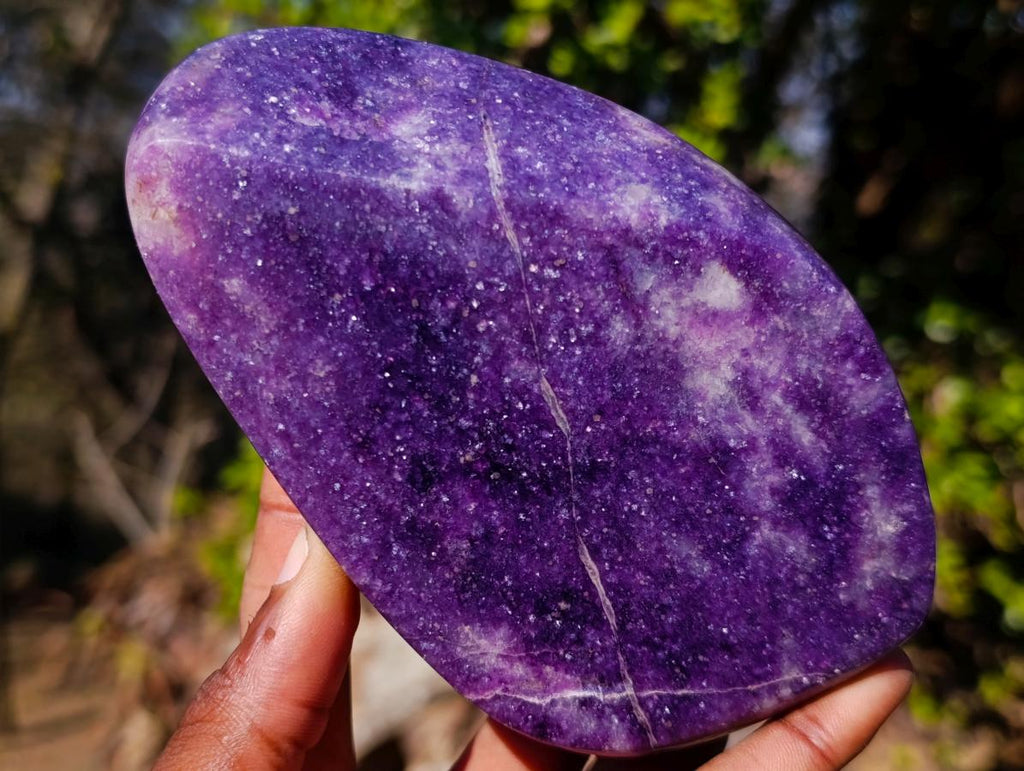 Polished Lepidolite Free Forms x 6 From Zimbabwe - Toprock Gemstones and Minerals 