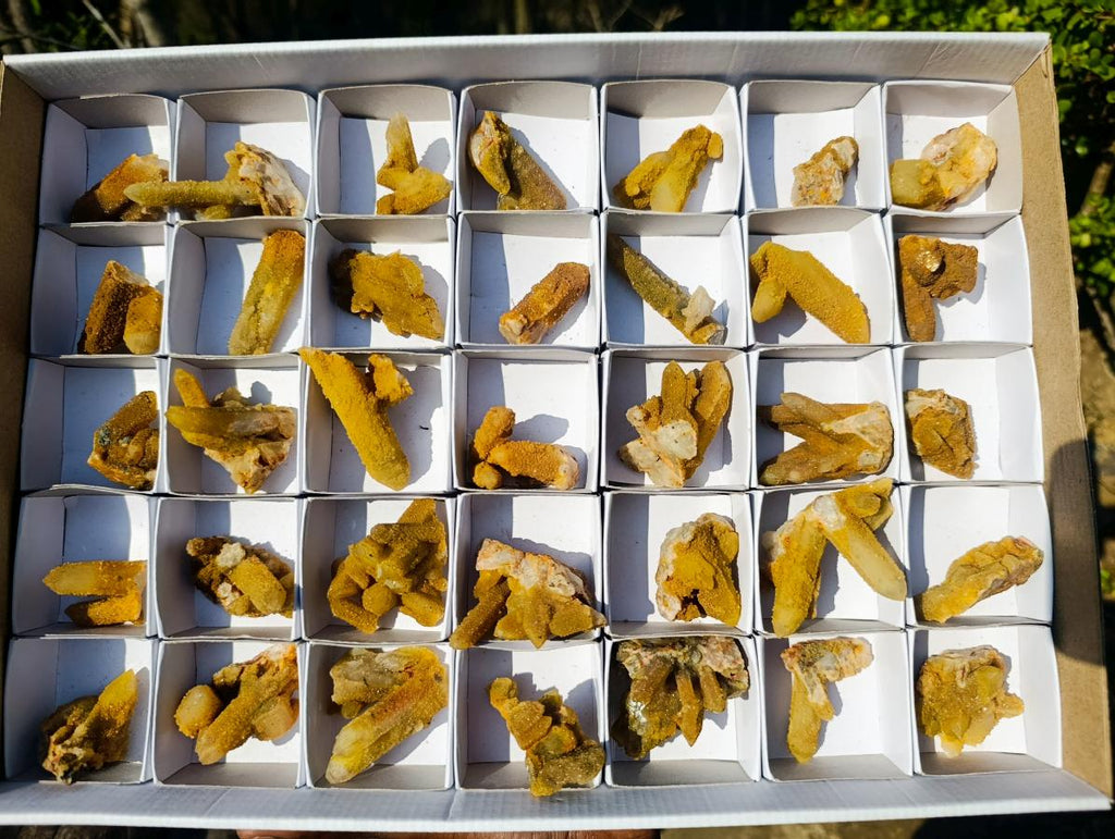 Natural Solar Spirit Quartz Crystals and Clusters x 35 From Boekenhouthoek, South Africa - Toprock Gemstones and Minerals 