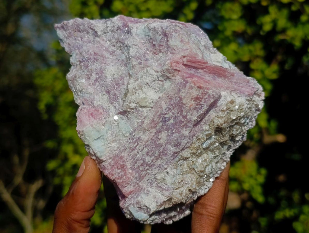 Natural Pink Rubellite Tourmaline Specimens x 2 From Karibib, Namibia - Toprock Gemstones and Minerals 