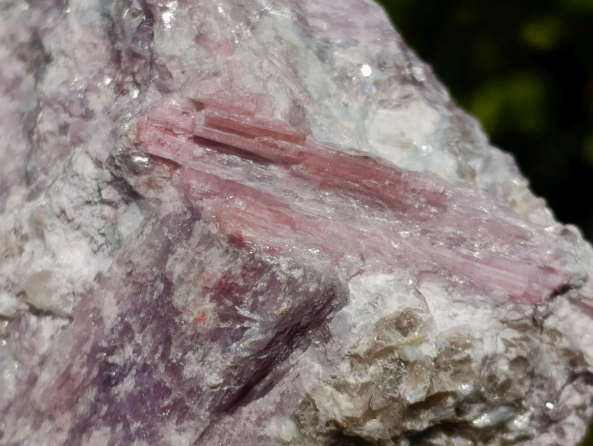 Natural Pink Rubellite Tourmaline Specimens x 2 From Karibib, Namibia - Toprock Gemstones and Minerals 
