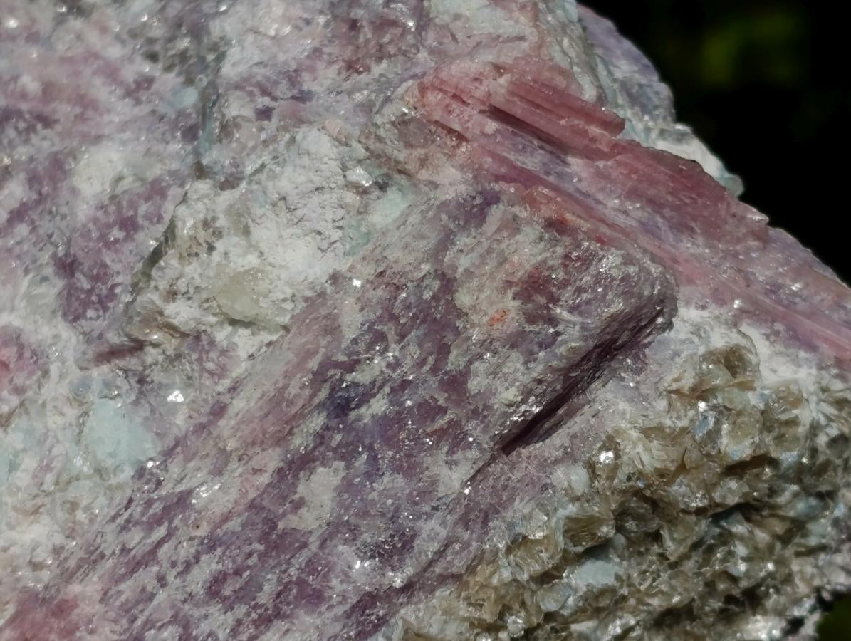 Natural Pink Rubellite Tourmaline Specimens x 2 From Karibib, Namibia - Toprock Gemstones and Minerals 