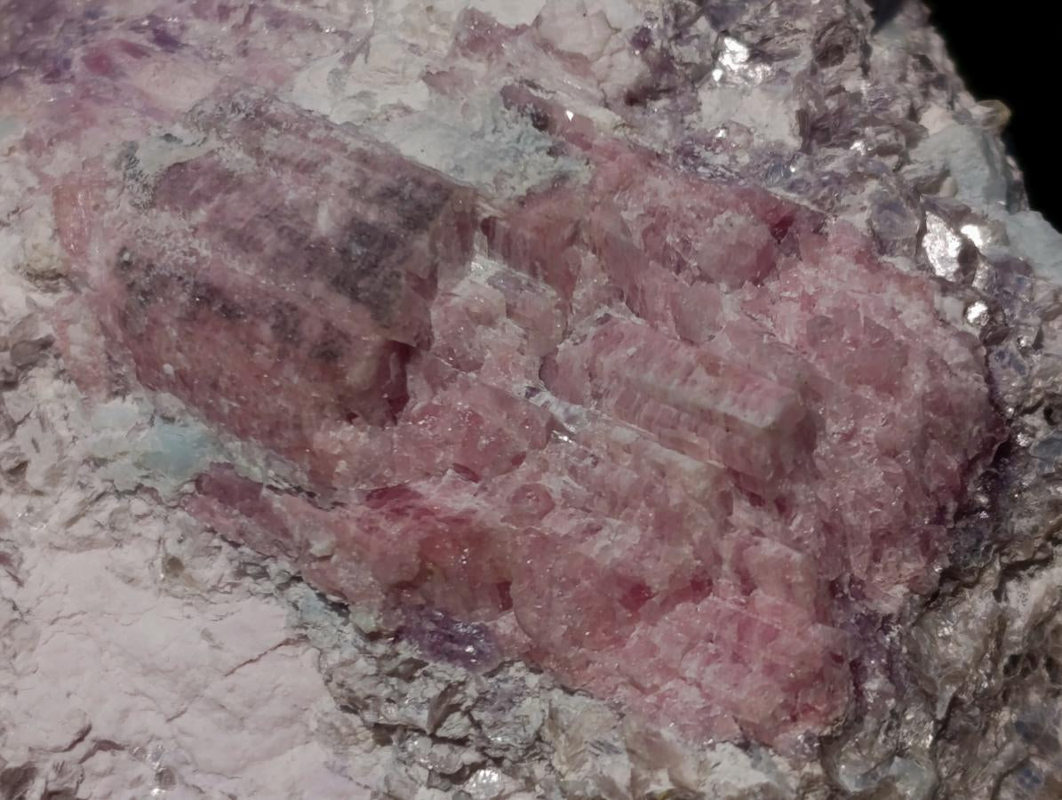 Natural Pink Rubellite Tourmaline Specimens x 2 From Karibib, Namibia - Toprock Gemstones and Minerals 
