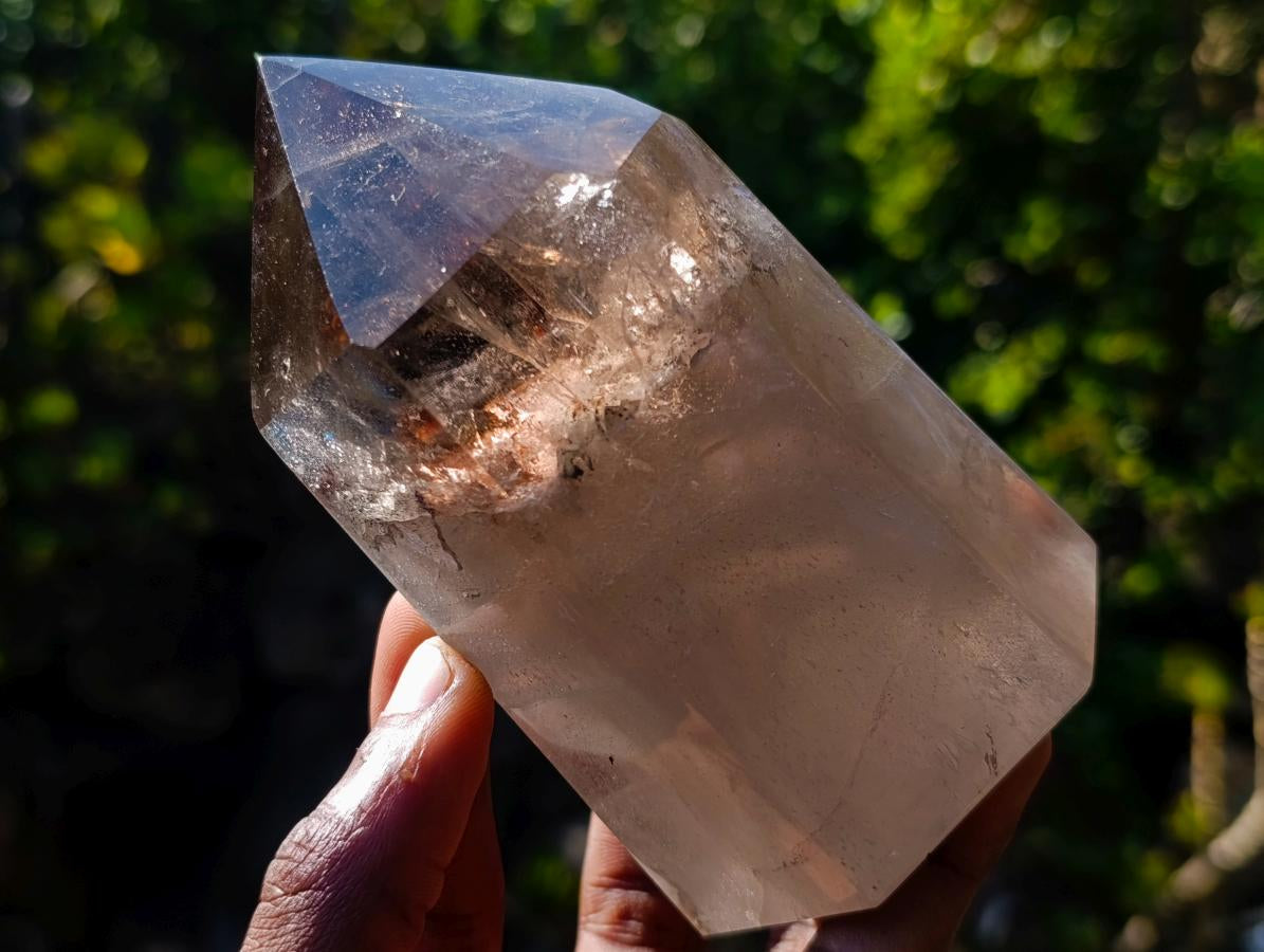 Polished Smokey Quartz Display Crystals x 3 From Madagascar - Toprock Gemstones and Minerals 