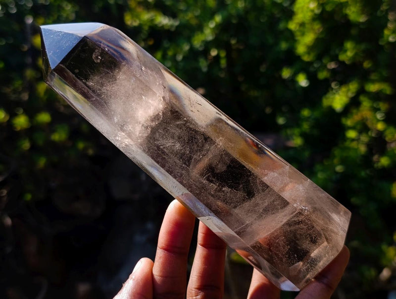 Polished Smokey Quartz Display Crystals x 3 From Madagascar - Toprock Gemstones and Minerals 
