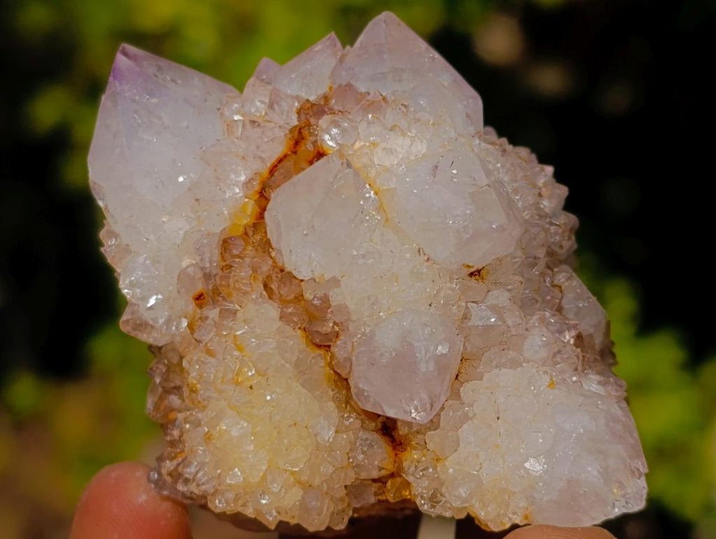 Natural Mixed Smokey Spirit Amethyst and Clear White Quartz Clusters x 12 From Boekenhouthoek, South Africa - Toprock Gemstones and Minerals 