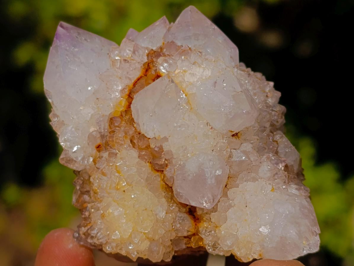 Natural Mixed Smokey Spirit Amethyst and Clear White Quartz Clusters x 12 From Boekenhouthoek, South Africa - Toprock Gemstones and Minerals 