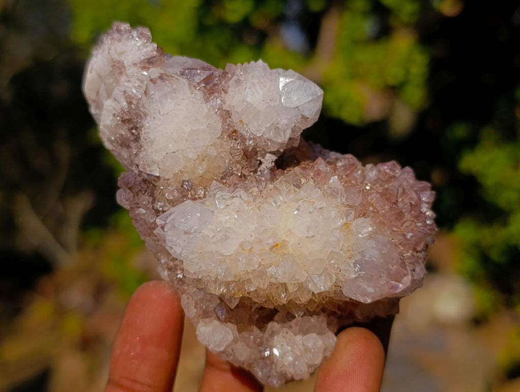 Natural Mixed Smokey Spirit Amethyst and Clear White Quartz Clusters x 12 From Boekenhouthoek, South Africa - Toprock Gemstones and Minerals 