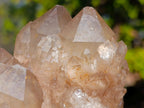 Natural Cascading White Phantom Smokey Luena Quartz Clusters x 2 From Luena, Congo - Toprock Gemstones and Minerals 