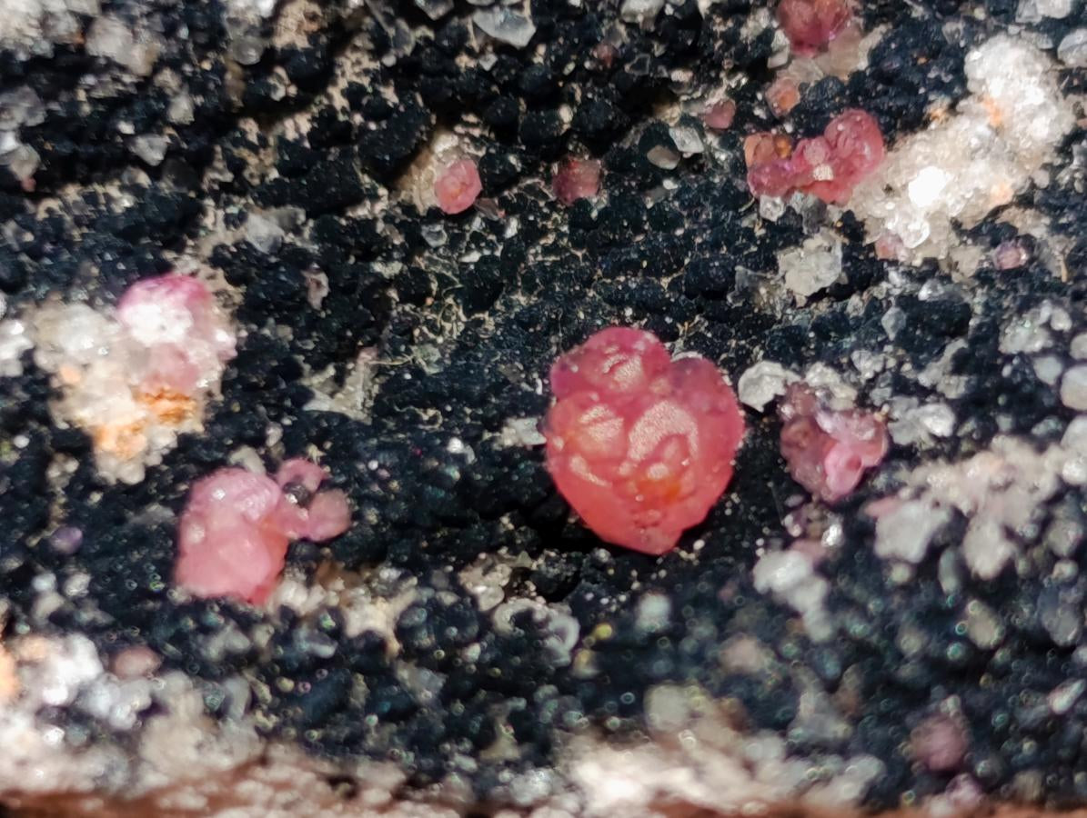 Natural Spherocobaltite Specimens x 6 From Musonoi Mine, Congo - Toprock Gemstones and Minerals 