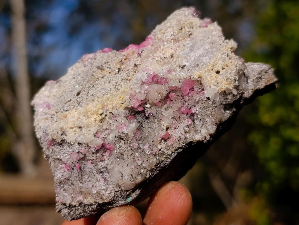 Natural Spherocobaltite Specimens x 6 From Musonoi Mine, Congo - Toprock Gemstones and Minerals 