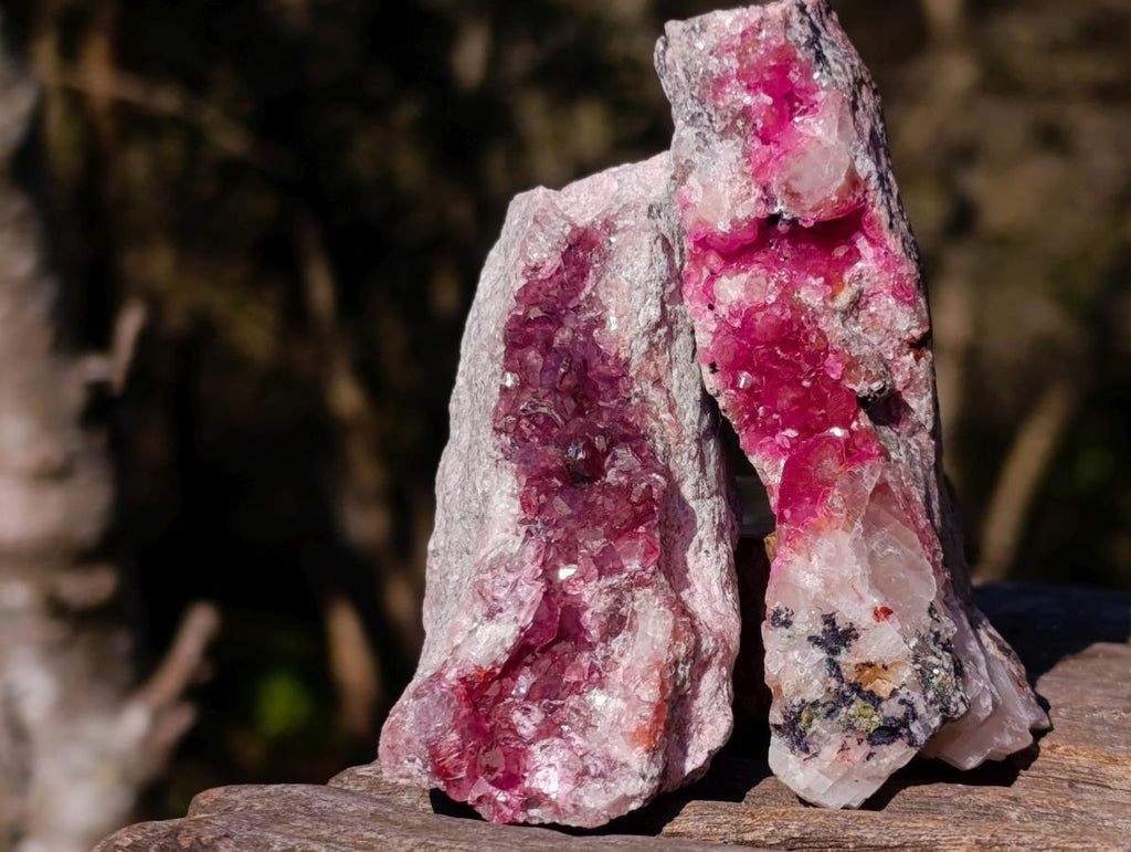 Natural Spherocobaltite Specimens x 6 From Musonoi Mine, Congo - Toprock Gemstones and Minerals 
