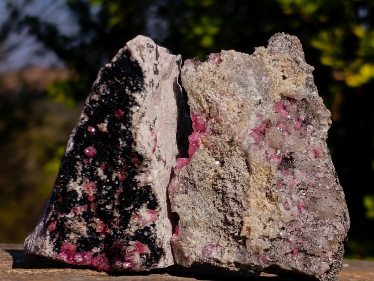 Natural Spherocobaltite Specimens x 6 From Musonoi Mine, Congo - Toprock Gemstones and Minerals 