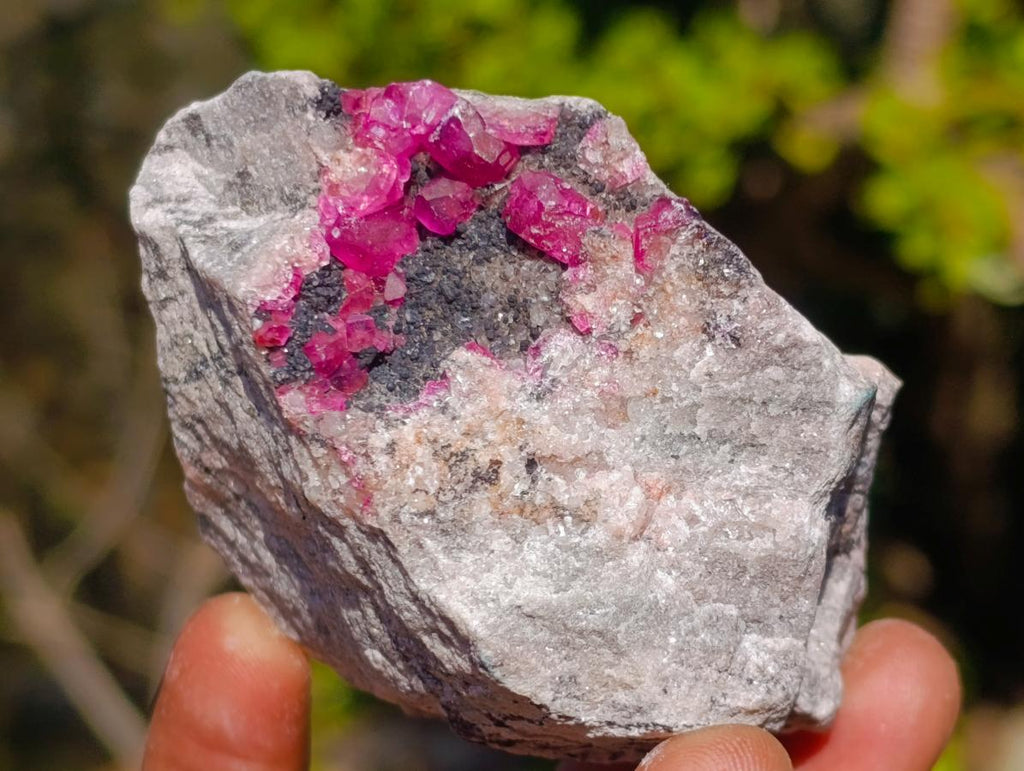 Natural Spherocobaltite Specimens x 6 From Musonoi Mine, Congo - Toprock Gemstones and Minerals 