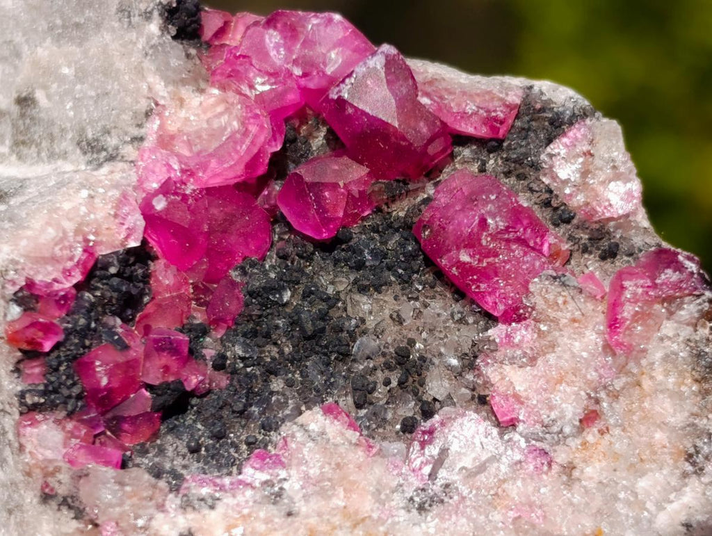 Natural Spherocobaltite Specimens x 6 From Musonoi Mine, Congo - Toprock Gemstones and Minerals 