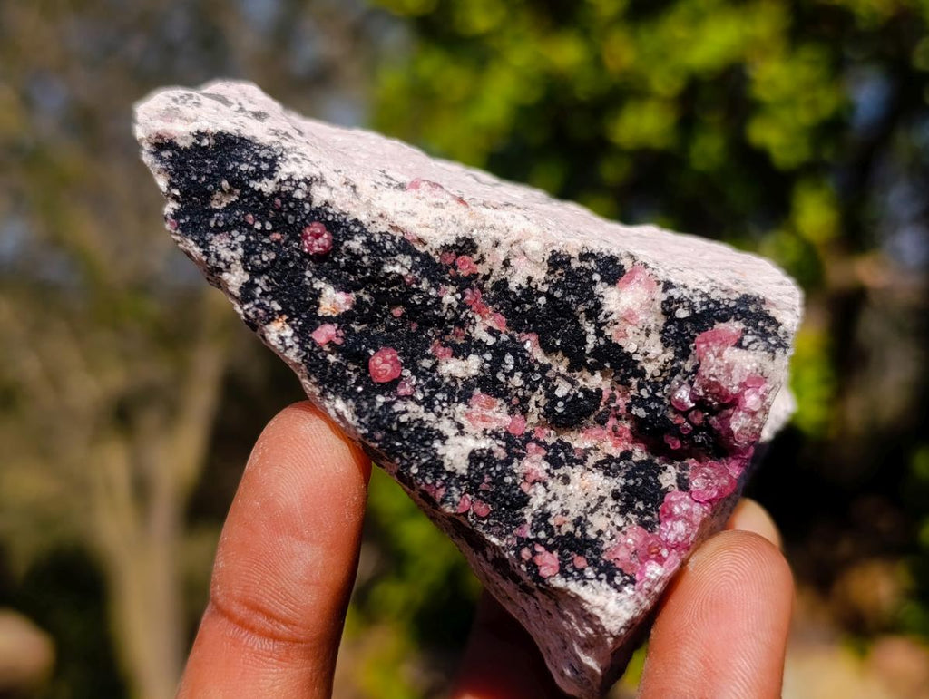 Natural Spherocobaltite Specimens x 6 From Musonoi Mine, Congo - Toprock Gemstones and Minerals 
