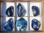 Polished Dumortierite Standing Display Pieces x 6 From Madagascar - Toprock Gemstones and Minerals 