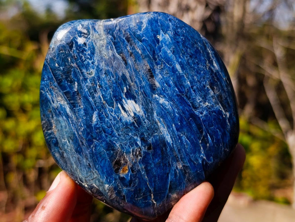 Polished Dumortierite Standing Display Pieces x 6 From Madagascar - Toprock Gemstones and Minerals 