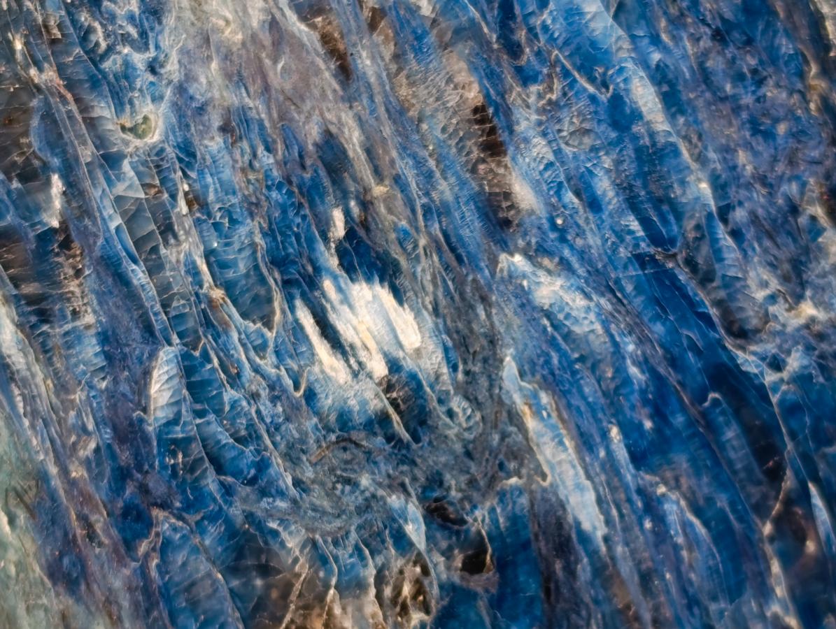 Polished Dumortierite Standing Display Pieces x 6 From Madagascar - Toprock Gemstones and Minerals 
