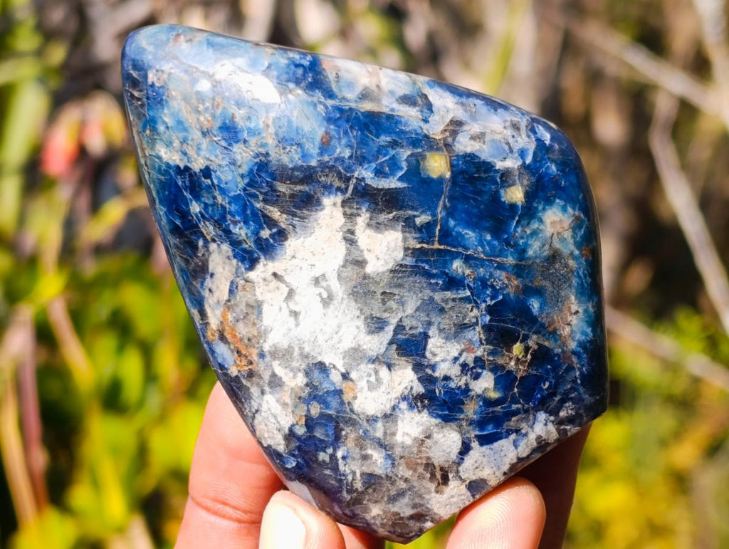 Polished Dumortierite Standing Display Pieces x 6 From Madagascar - Toprock Gemstones and Minerals 