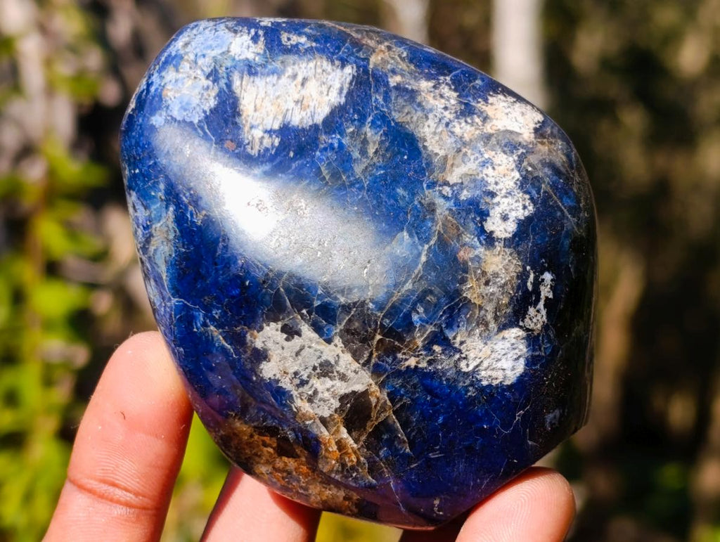 Polished Dumortierite Standing Display Pieces x 6 From Madagascar - Toprock Gemstones and Minerals 