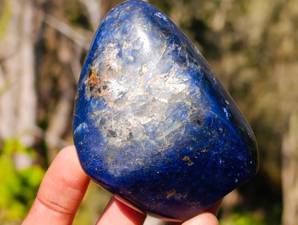 Polished Dumortierite Standing Display Pieces x 6 From Madagascar - Toprock Gemstones and Minerals 