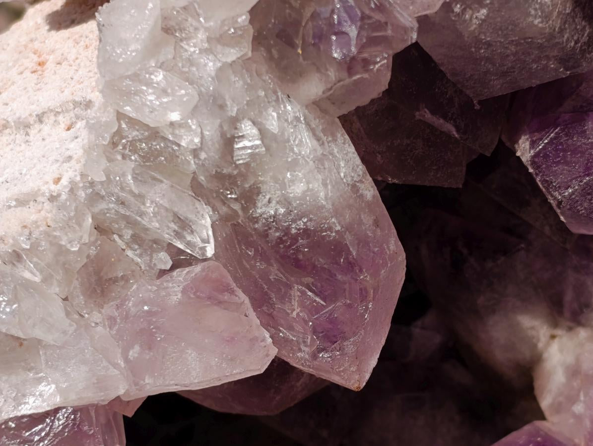 Natural XL Jacaranda Amethyst Crystal Cluster x 1 From Mumbwa, Zambia - Toprock Gemstones and Minerals 
