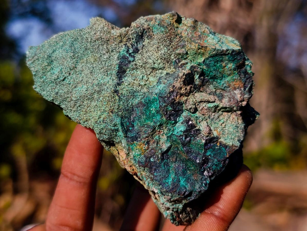 Natural Cobbed Shattuckite Specimens with Cuprite and Malachite x 5 From Kaokoveld, Namibia - Toprock Gemstones and Minerals 