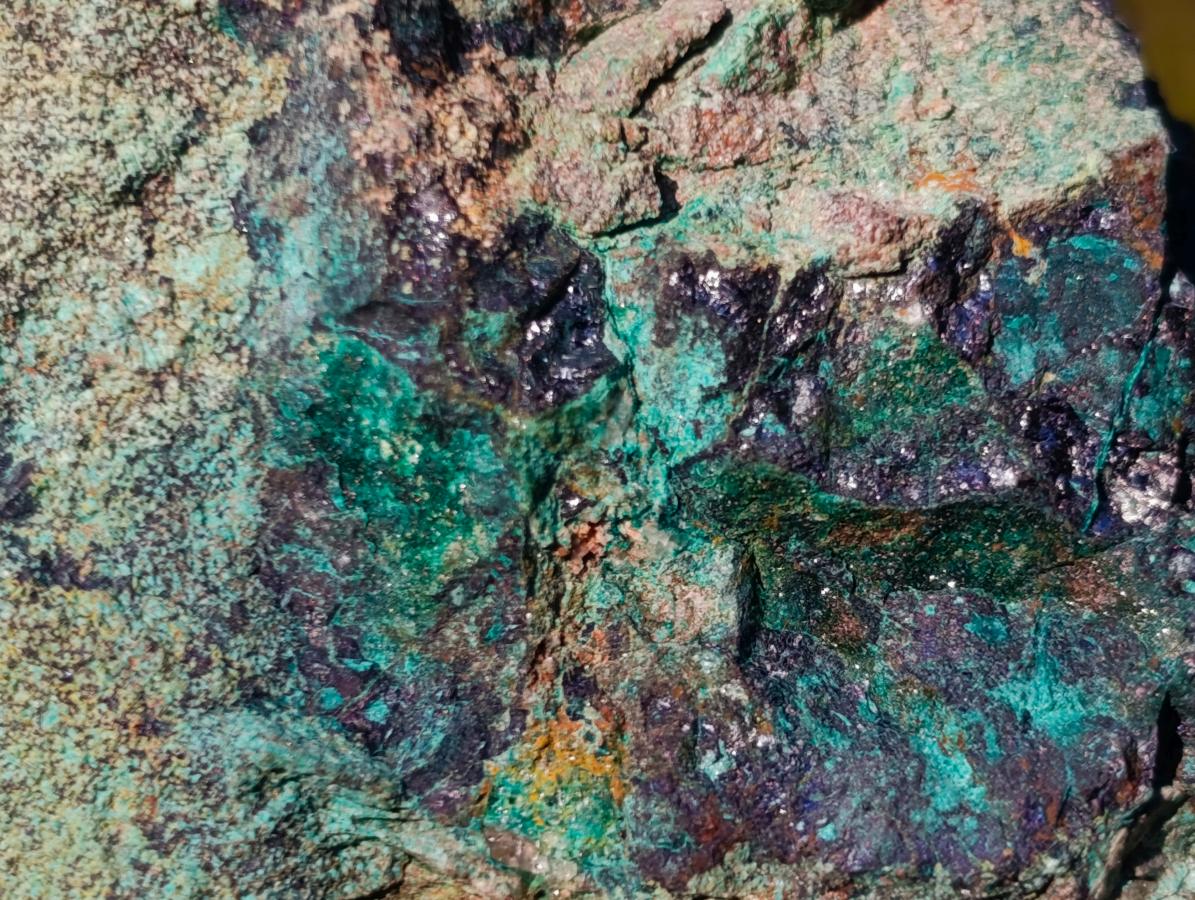 Natural Cobbed Shattuckite Specimens with Cuprite and Malachite x 5 From Kaokoveld, Namibia - Toprock Gemstones and Minerals 