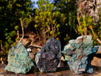 Natural Cobbed Shattuckite Specimens with Cuprite and Malachite x 5 From Kaokoveld, Namibia - Toprock Gemstones and Minerals 