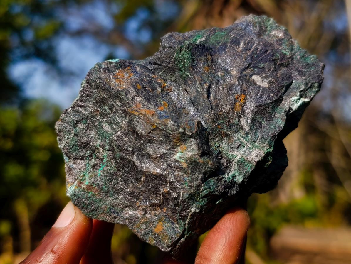 Natural Cobbed Shattuckite Specimens with Cuprite and Malachite x 5 From Kaokoveld, Namibia - Toprock Gemstones and Minerals 