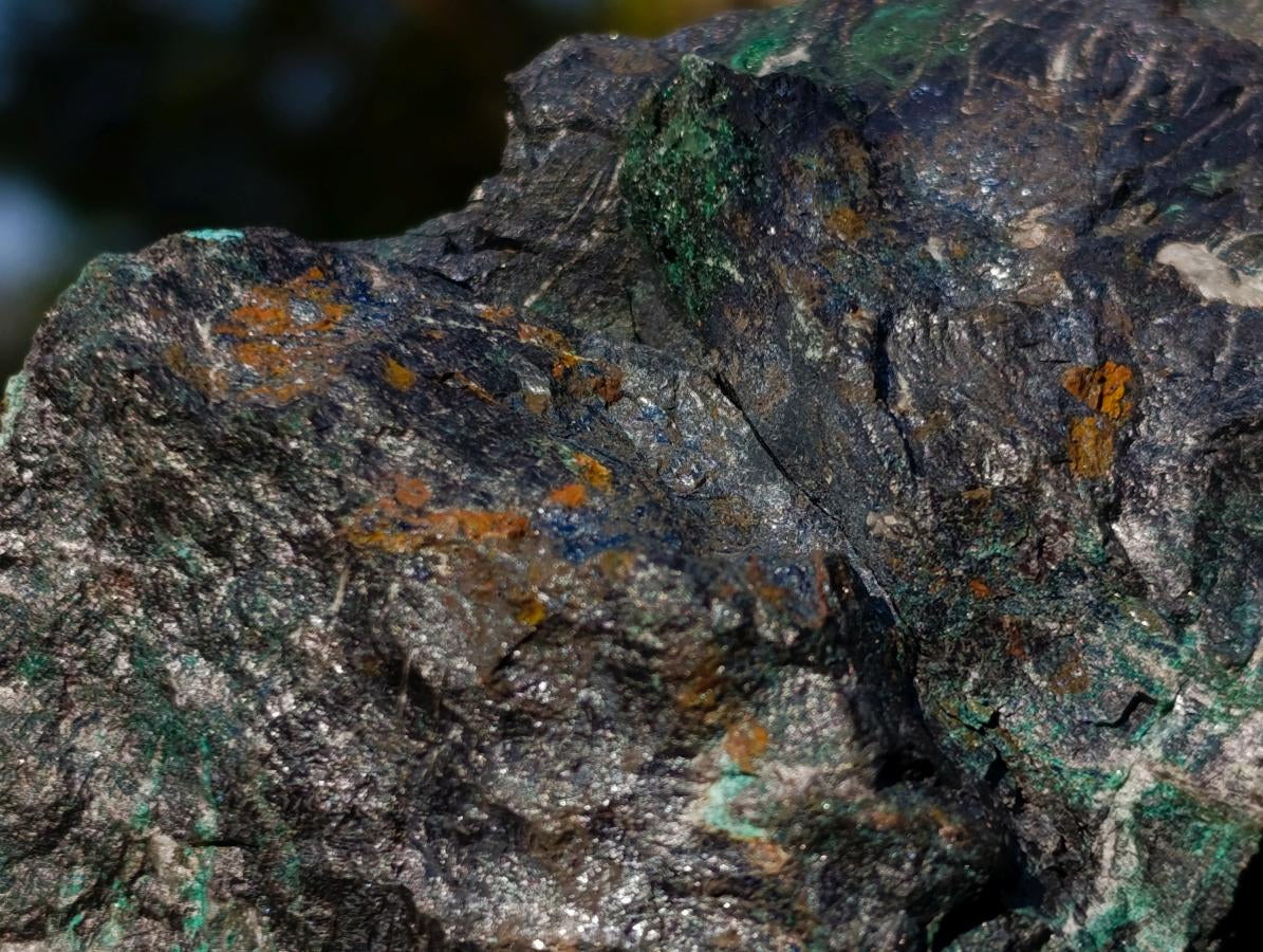 Natural Cobbed Shattuckite Specimens with Cuprite and Malachite x 5 From Kaokoveld, Namibia - Toprock Gemstones and Minerals 