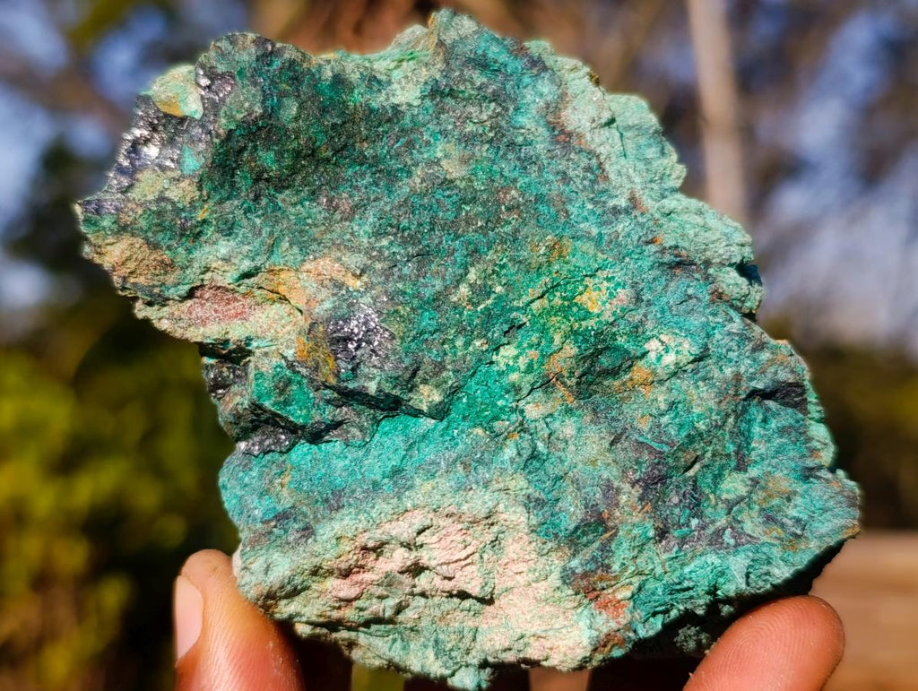 Natural Cobbed Shattuckite Specimens with Cuprite and Malachite x 5 From Kaokoveld, Namibia - Toprock Gemstones and Minerals 