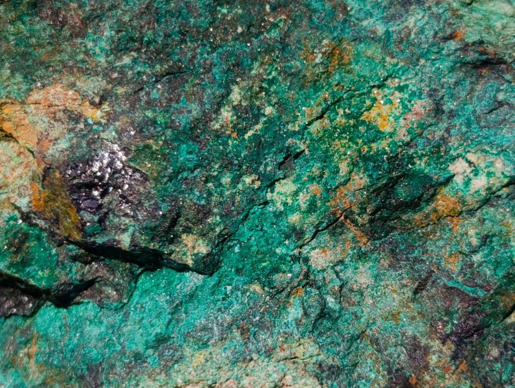 Natural Cobbed Shattuckite Specimens with Cuprite and Malachite x 5 From Kaokoveld, Namibia - Toprock Gemstones and Minerals 