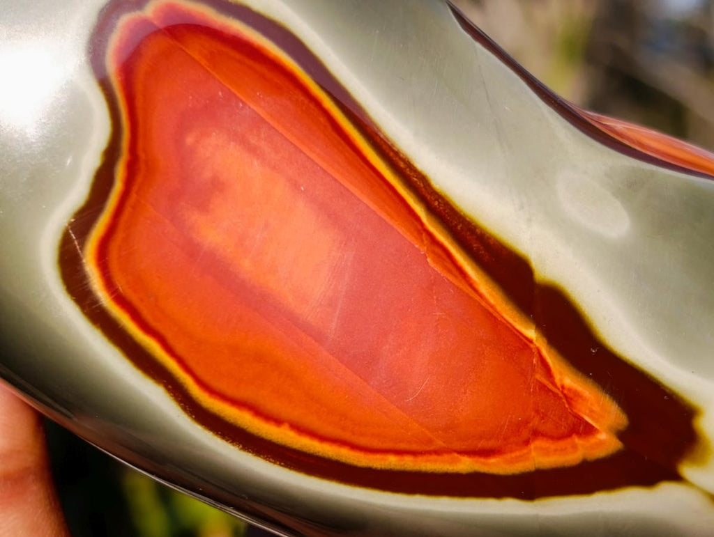 Polished Polychrome Jasper Standing Display Pieces x 3 From NW Coast, Madagascar - Toprock Gemstones and Minerals 