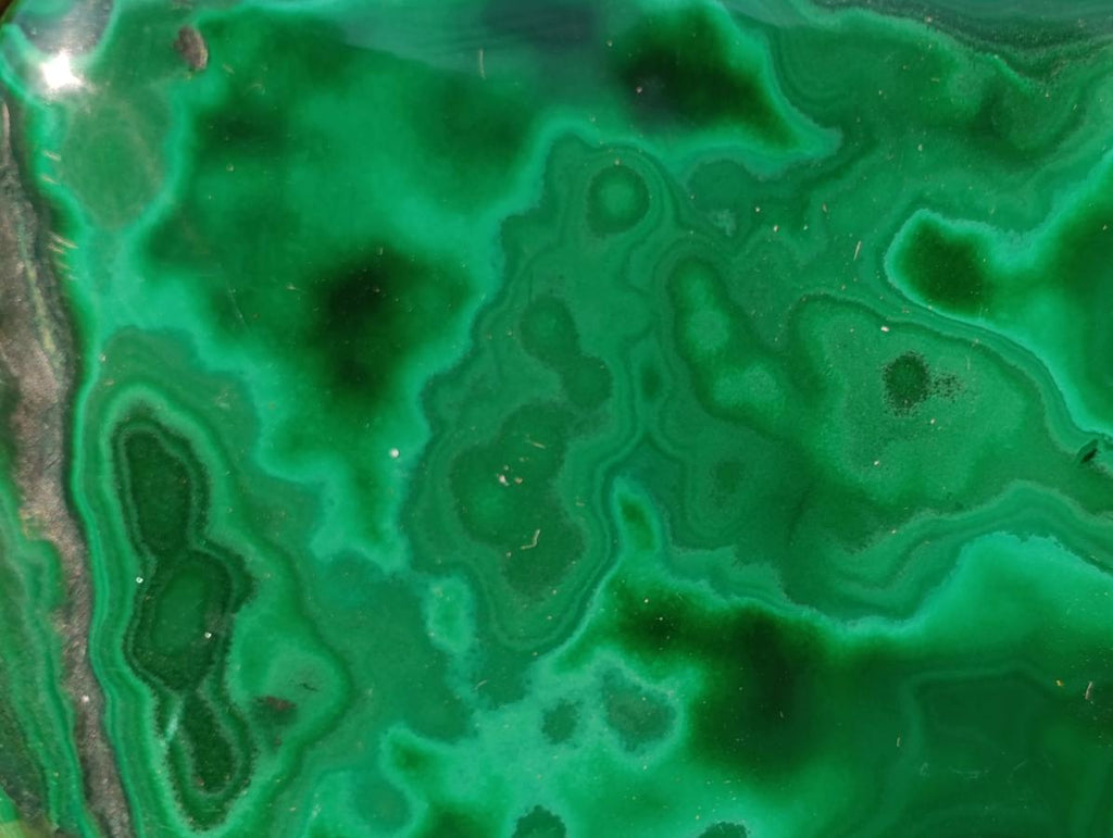 Polished Flower Banded Malachite Free Forms x 12 From Congo - Toprock Gemstones and Minerals 