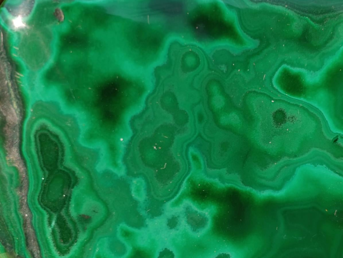 Polished Flower Banded Malachite Free Forms x 12 From Congo - Toprock Gemstones and Minerals 