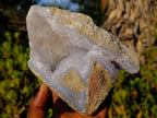 Natural Large Blue Lace Agate Geode Specimens x 2 From Nsanje, Malawi - Toprock Gemstones and Minerals 
