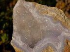 Natural Large Blue Lace Agate Geode Specimens x 2 From Nsanje, Malawi - Toprock Gemstones and Minerals 
