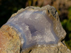 Natural Large Blue Lace Agate Geode Specimens x 2 From Nsanje, Malawi - Toprock Gemstones and Minerals 
