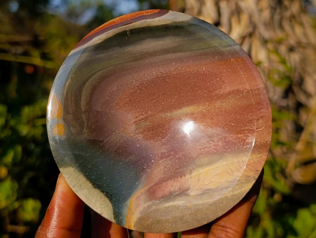 Polished Polychrome Jasper Bowls x 3 From NW Coast, Madagascar - Toprock Gemstones and Minerals 