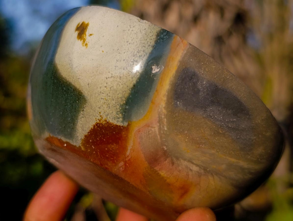 Polished Polychrome Jasper Bowls x 3 From NW Coast, Madagascar - Toprock Gemstones and Minerals 