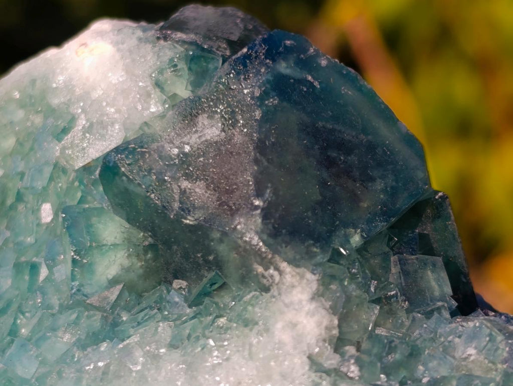 Natural Green Cubic Fluorite Specimens x 6 From Mandrosonoro, Madagascar - Toprock Gemstones and Minerals 